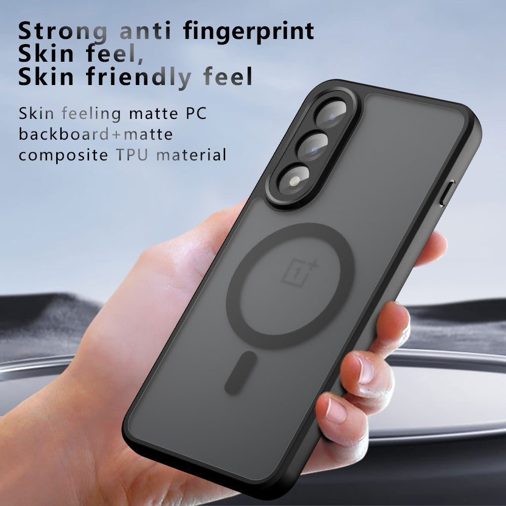 TPU + PC Matte Black Case Compatible with MagSafe - For OnePlus Nord 5 / Ace 5 Ultra