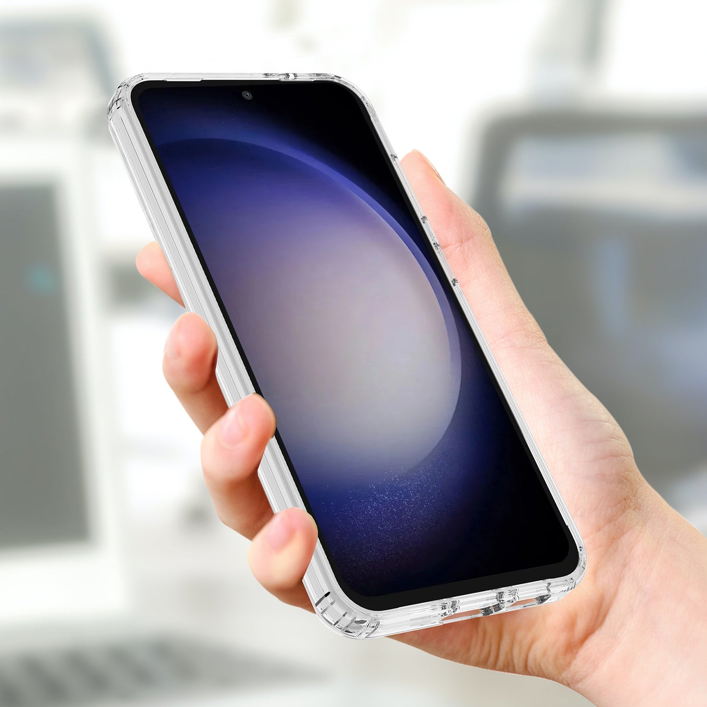 TPU + Acrylic Clear Phone Case Compatible with MagSafe - For Samsung Galaxy S25 FE