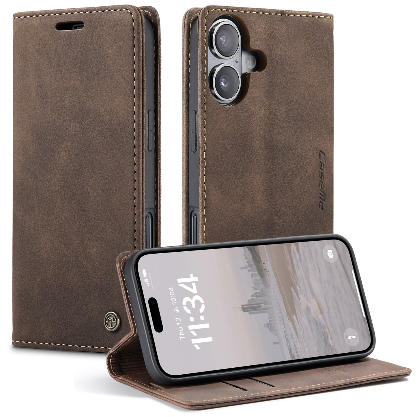 CaseMe 013 Series PU Leather Wallet Case - For iPhone 17