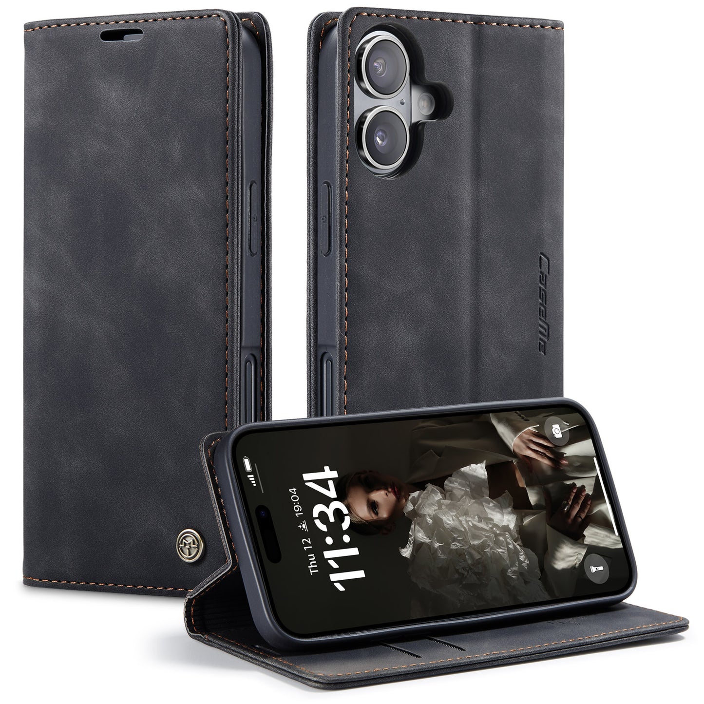 CaseMe 013 Series PU Leather Wallet Case - For iPhone 17