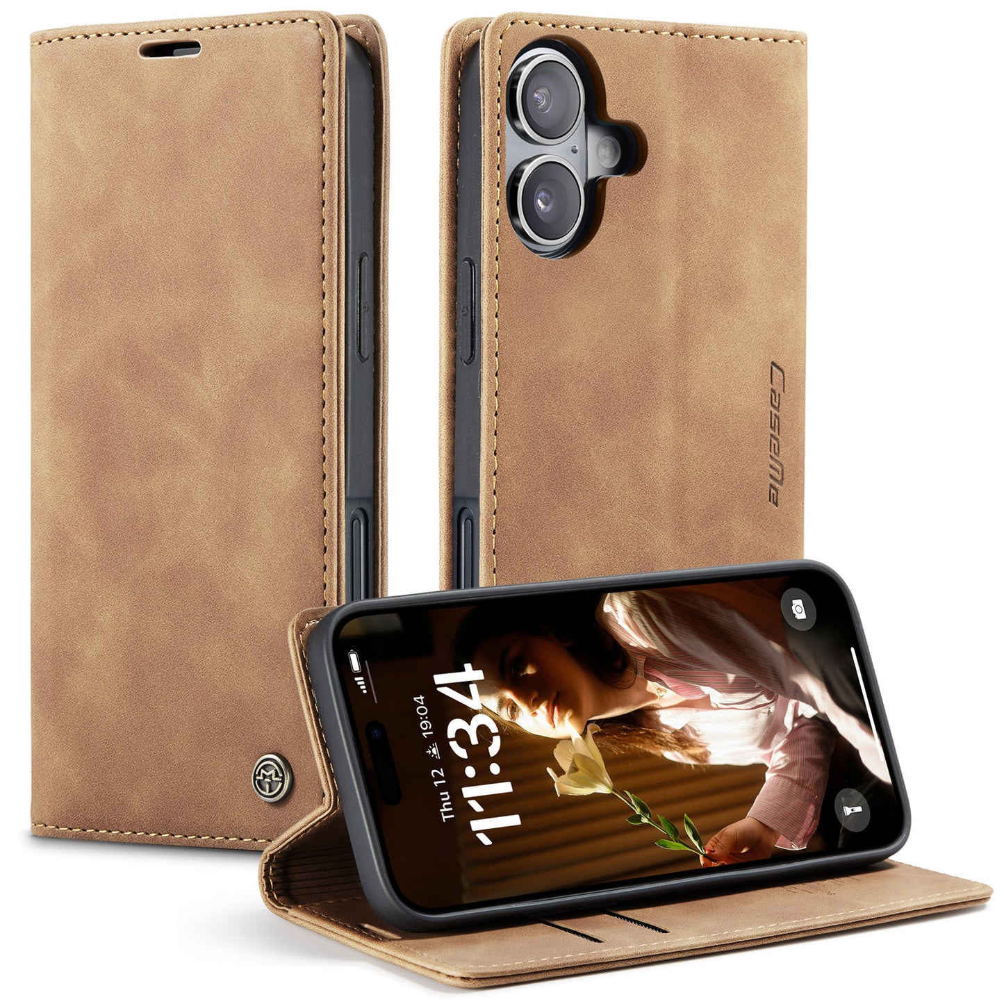 CaseMe 013 Series PU Leather Wallet Case - For iPhone 17