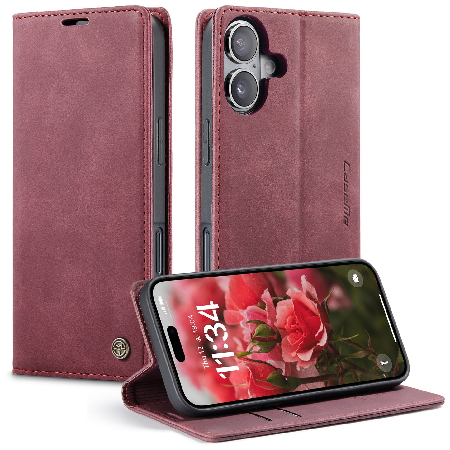 CaseMe 013 Series PU Leather Wallet Case - For iPhone 17