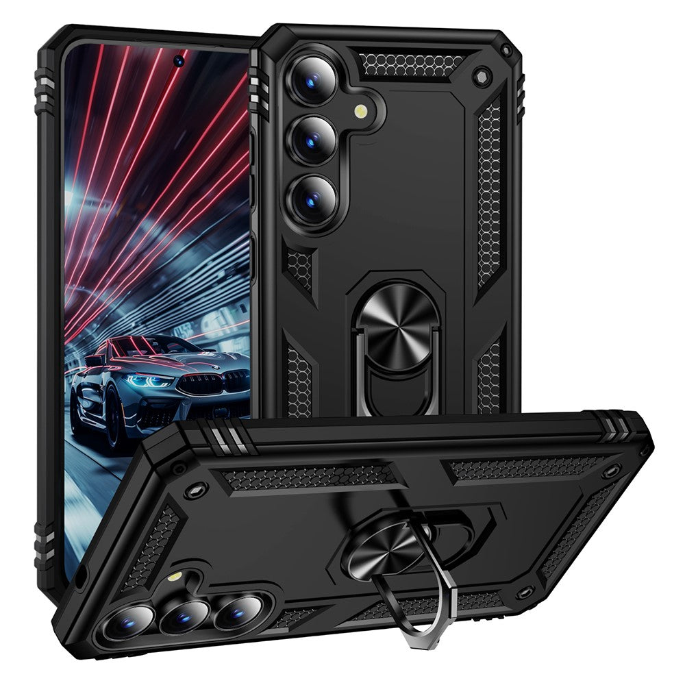 PC + TPU Case Phone Cover with Kickstand - For Samsung Galaxy S25 FE