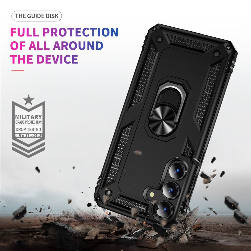 PC + TPU Case Phone Cover with Kickstand - For Samsung Galaxy S25 FE