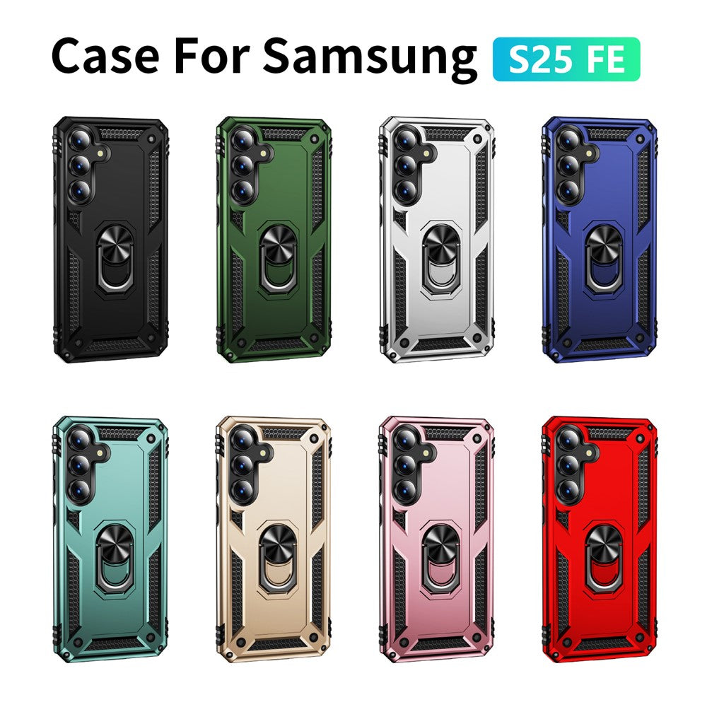 PC + TPU Case Phone Cover with Kickstand - For Samsung Galaxy S25 FE