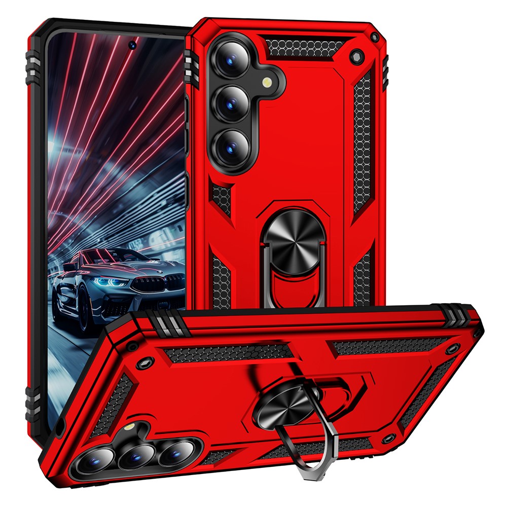 PC + TPU Case Phone Cover with Kickstand - For Samsung Galaxy S25 FE