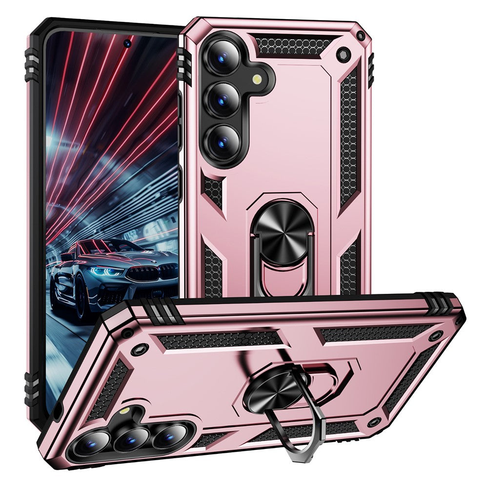 PC + TPU Case Phone Cover with Kickstand - For Samsung Galaxy S25 FE
