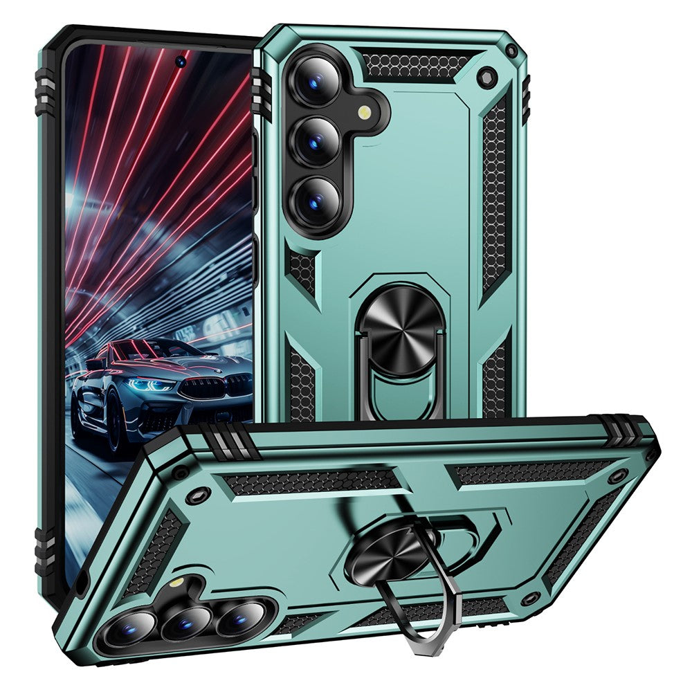 PC + TPU Case Phone Cover with Kickstand - For Samsung Galaxy S25 FE