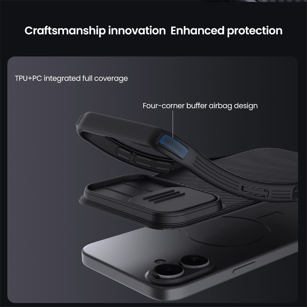Nillkin CamShield Pro TPU + PC Case Compatible with MagSafe - For iPhone 17