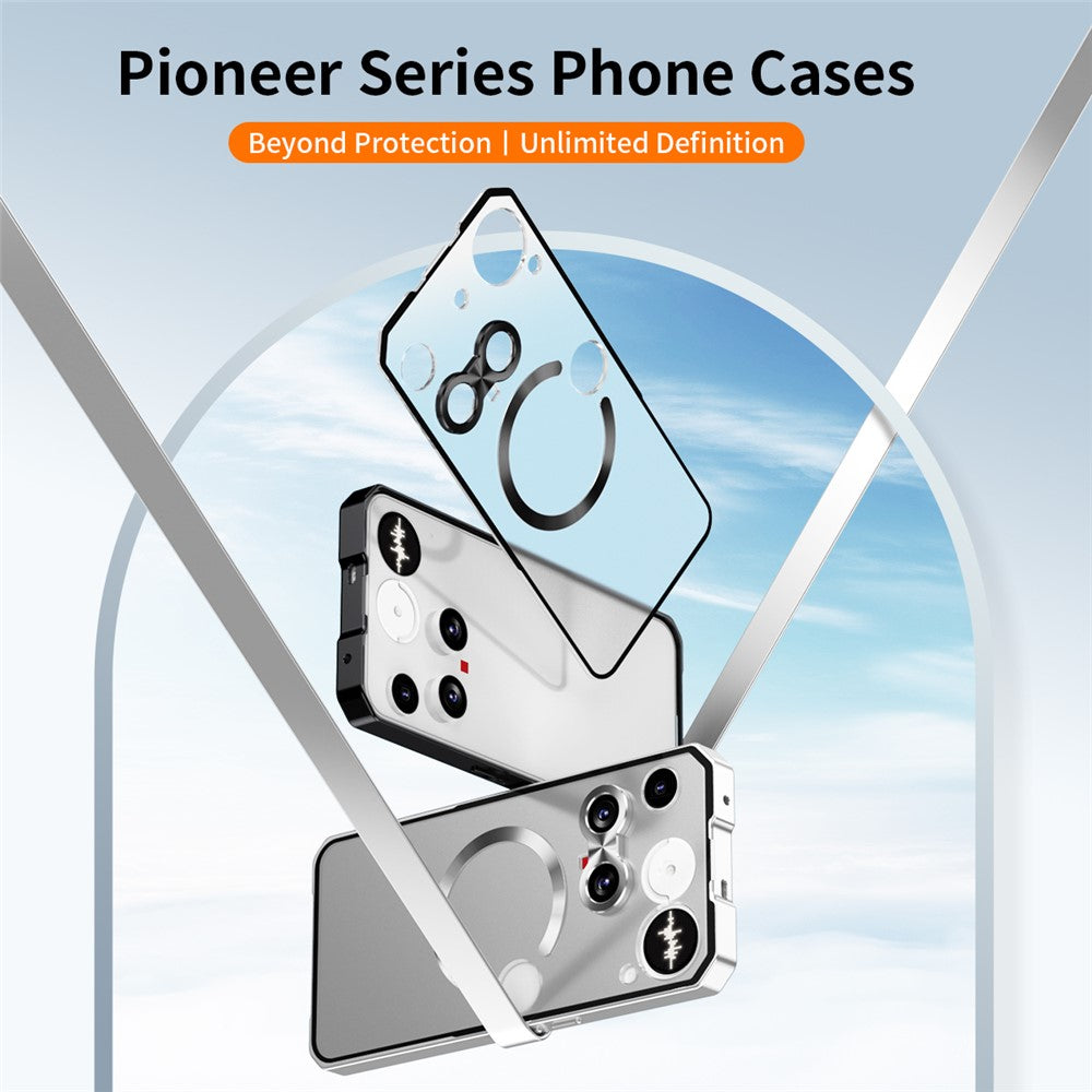Hard PC Metal Frame Case Compatible with MagSafe - For Nothing Phone (3)