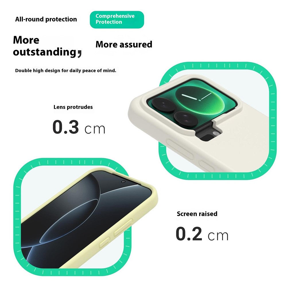 Liquid Silicone Case Shockproof Protective Back Cover - For Xiaomi 17 Pro Max
