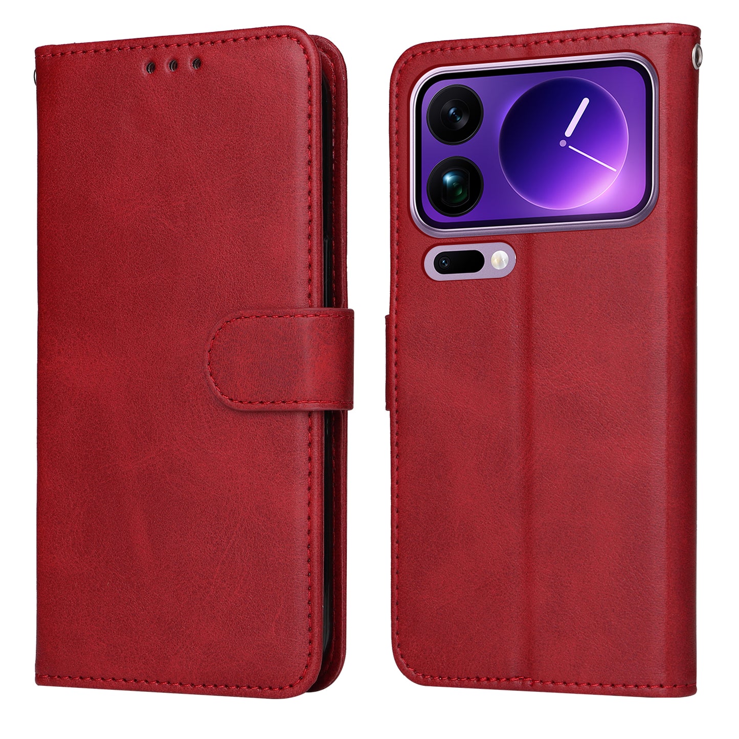Wallet PU Leather Case Folio Flip Phone Cover - For Xiaomi 17 Pro Max