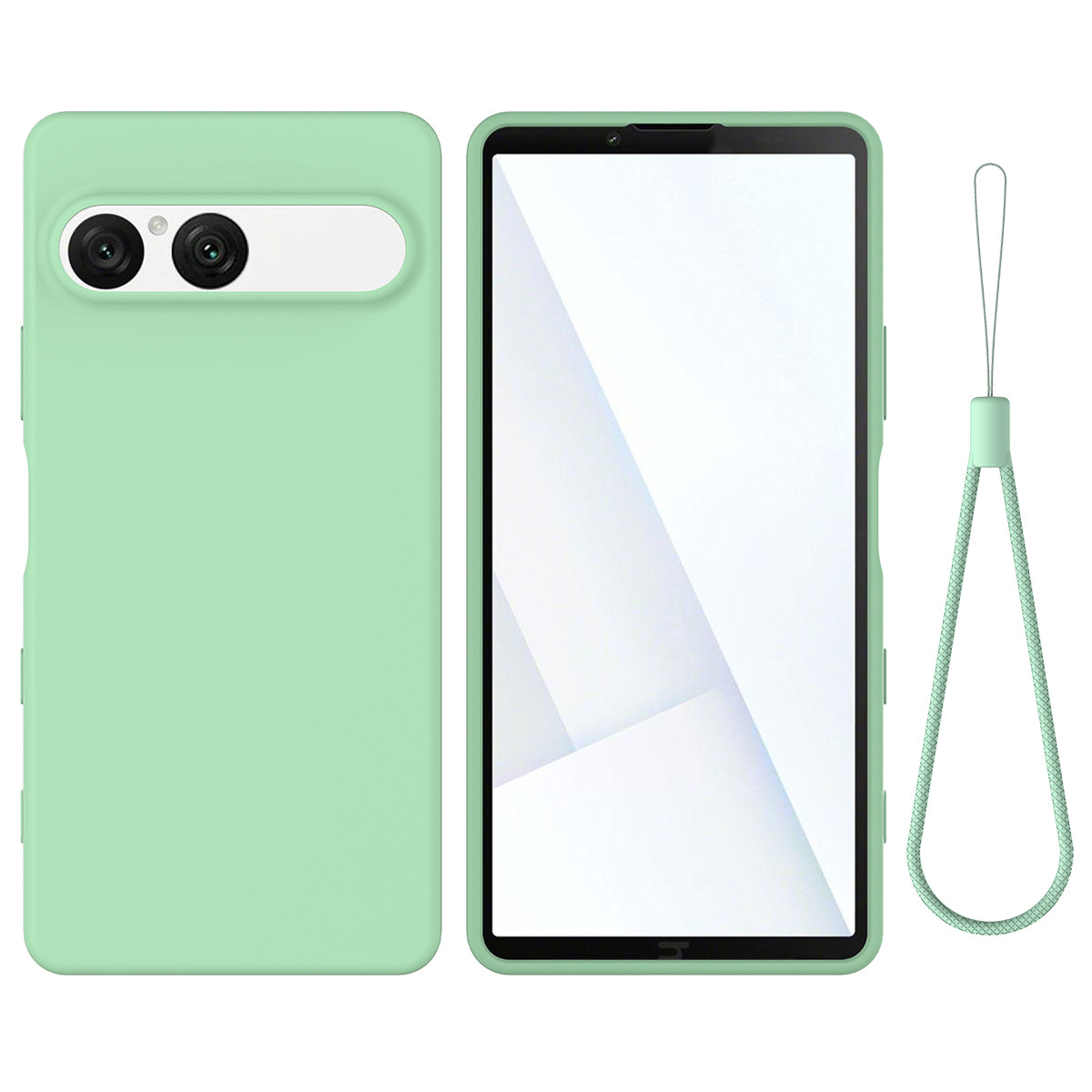 Liquid Silicone Case with Hand Strap - For Sony Xperia 10 VII