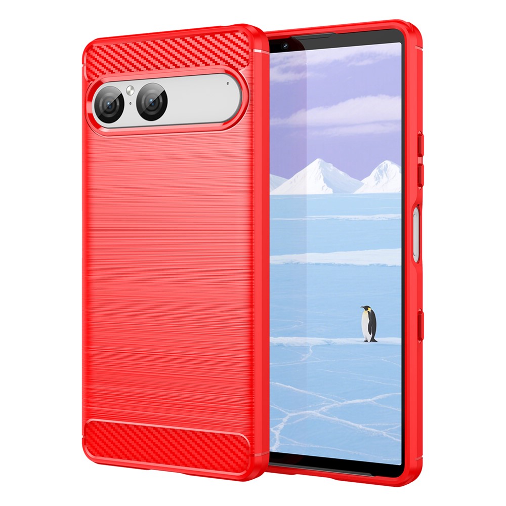 Carbon Fiber Texture Brushed Case - For Sony Xperia 10 VII