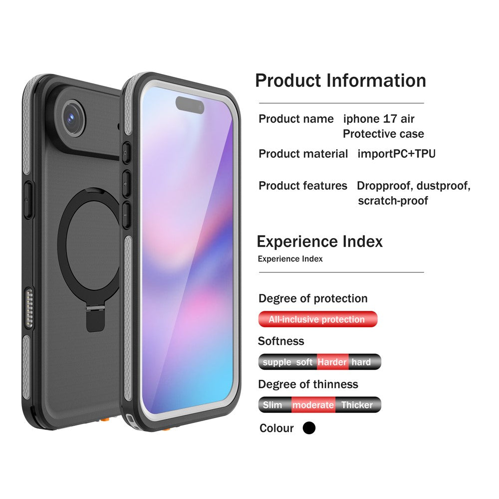 RedPepper IP68 Waterproof Case Compatible with MagSafe - For iPhone Air