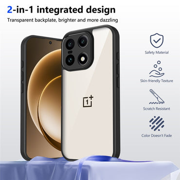 Matte Skin Touch Clear PC + TPU Shockproof Case - For OnePlus 15