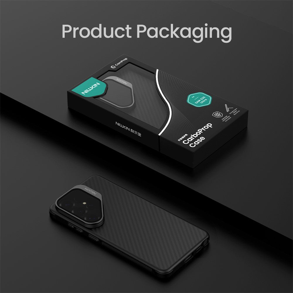 Nillkin MagSafe Case TPU + Aramid Fiber Lens Cover Kickstand Phone Cover - For Samsung Galaxy S26 Ultra