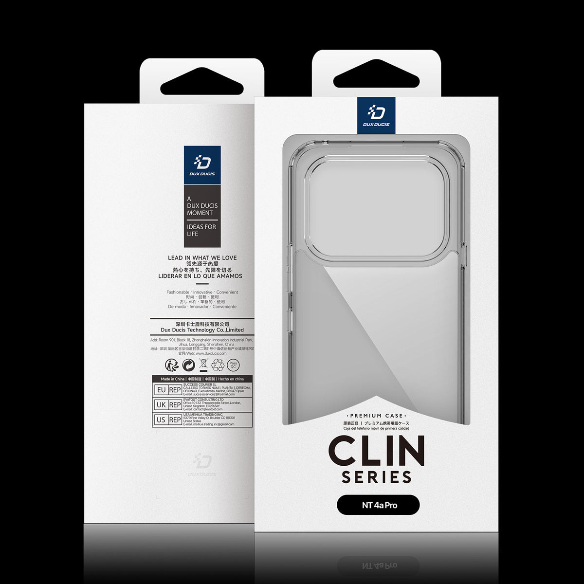 Dux Ducis Clin Series Clear Phone Case TPU + PC - For Nothing Phone (4a) Pro