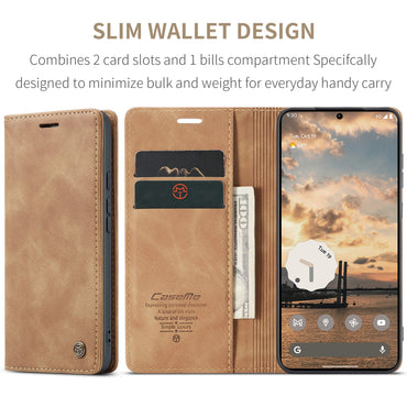 CaseMe 013 Series PU Leather Wallet Case - For Google Pixel 11 Pro / Pixel 11