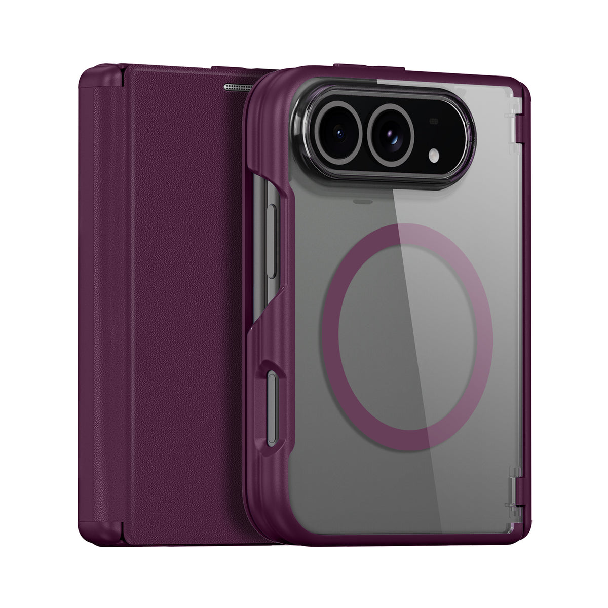 Dux Ducis Skin X Pro MagSafe Flip PU Leather Case - For iPhone Duo