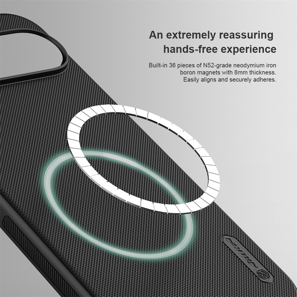 Nillkin Frosted Shield Pro Magnetic PC + TU Black Case - For Google Pixel 9 / 9 Pro