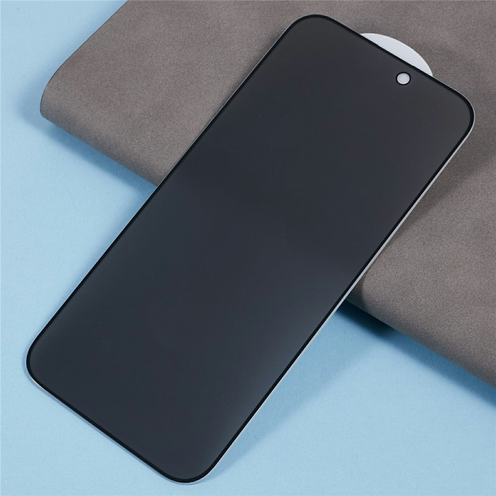 Anti-Peep Privacy Protection Tempered Glass Screen Protector Full Glue - For iPhone 17