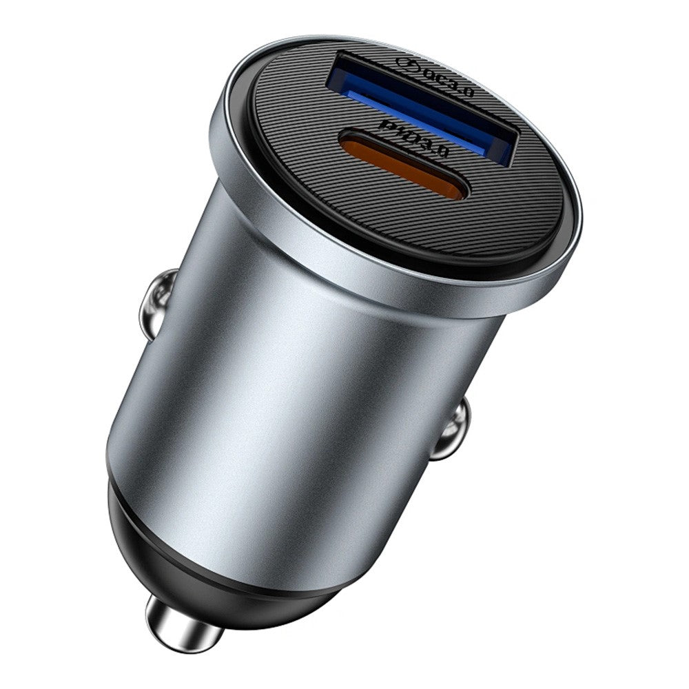 Wiwu Wi-CC030 Nano Lite 35W USB-C + USB Car Charger Fast Charging