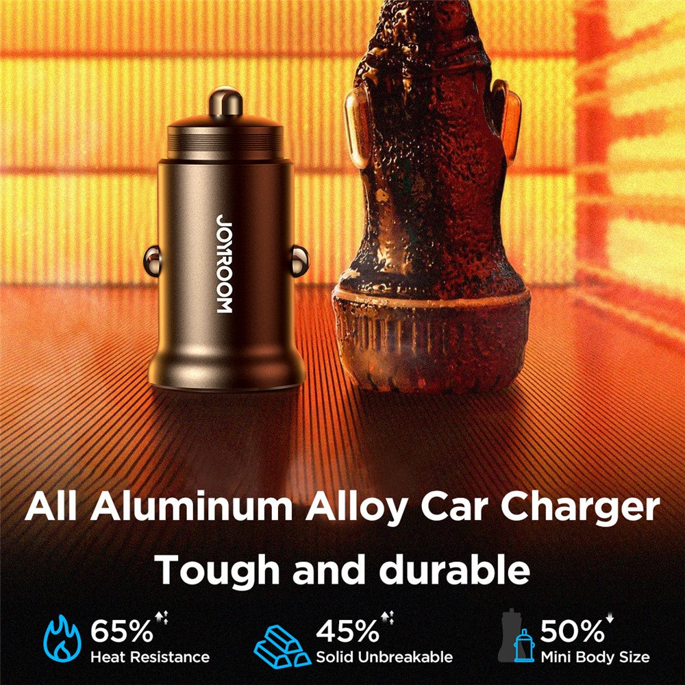 Joyroom CCN05 Mini 30W USB + Type-C Fast Charging Car Adapter