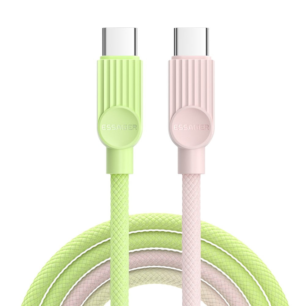 Essager ES-X73 USB-C to USB-C Cable 60W Fast Charging 2M Data Cable Smart Chip Control