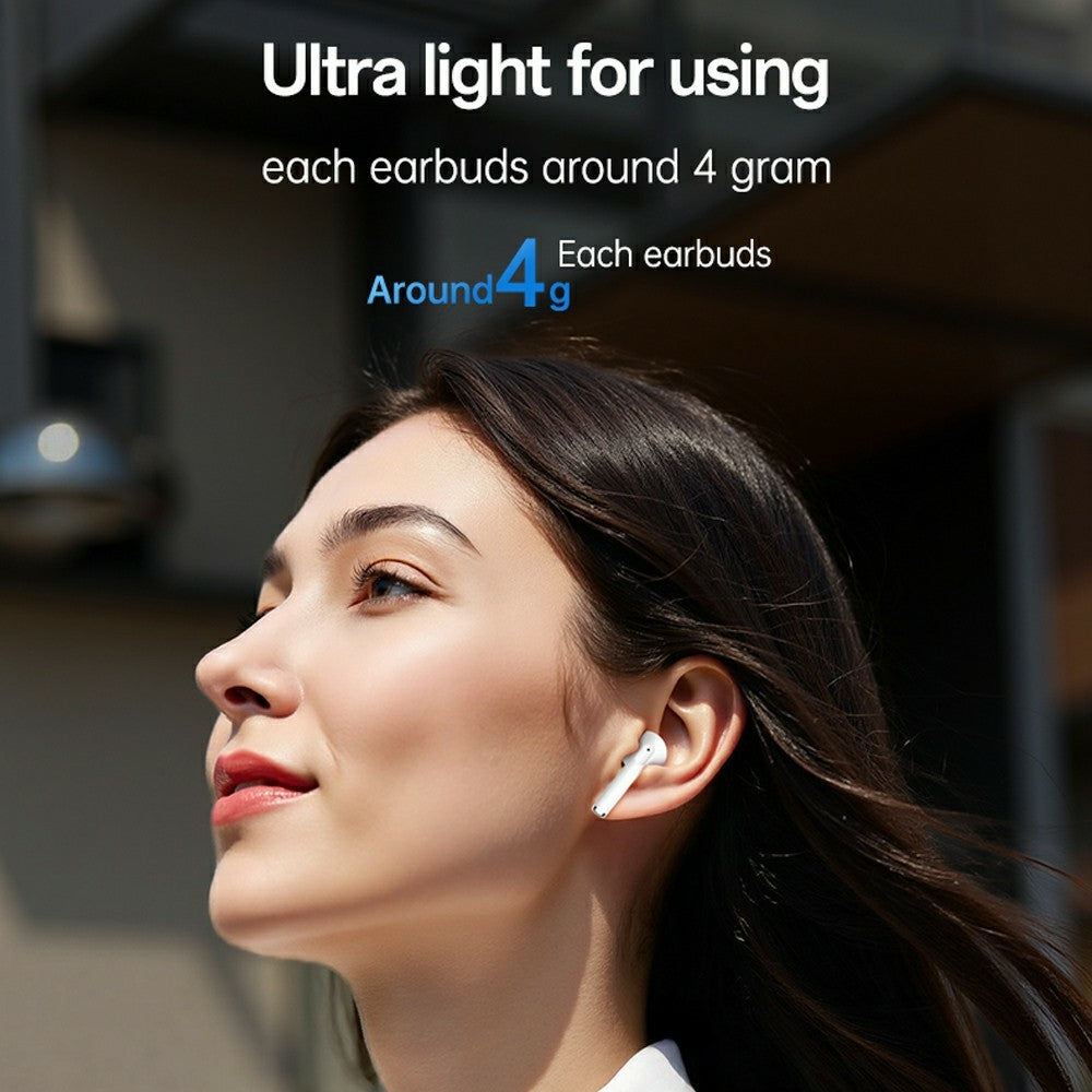 Yesido TWS35 Semi In Ear Bluetooth-compatible White Earbuds