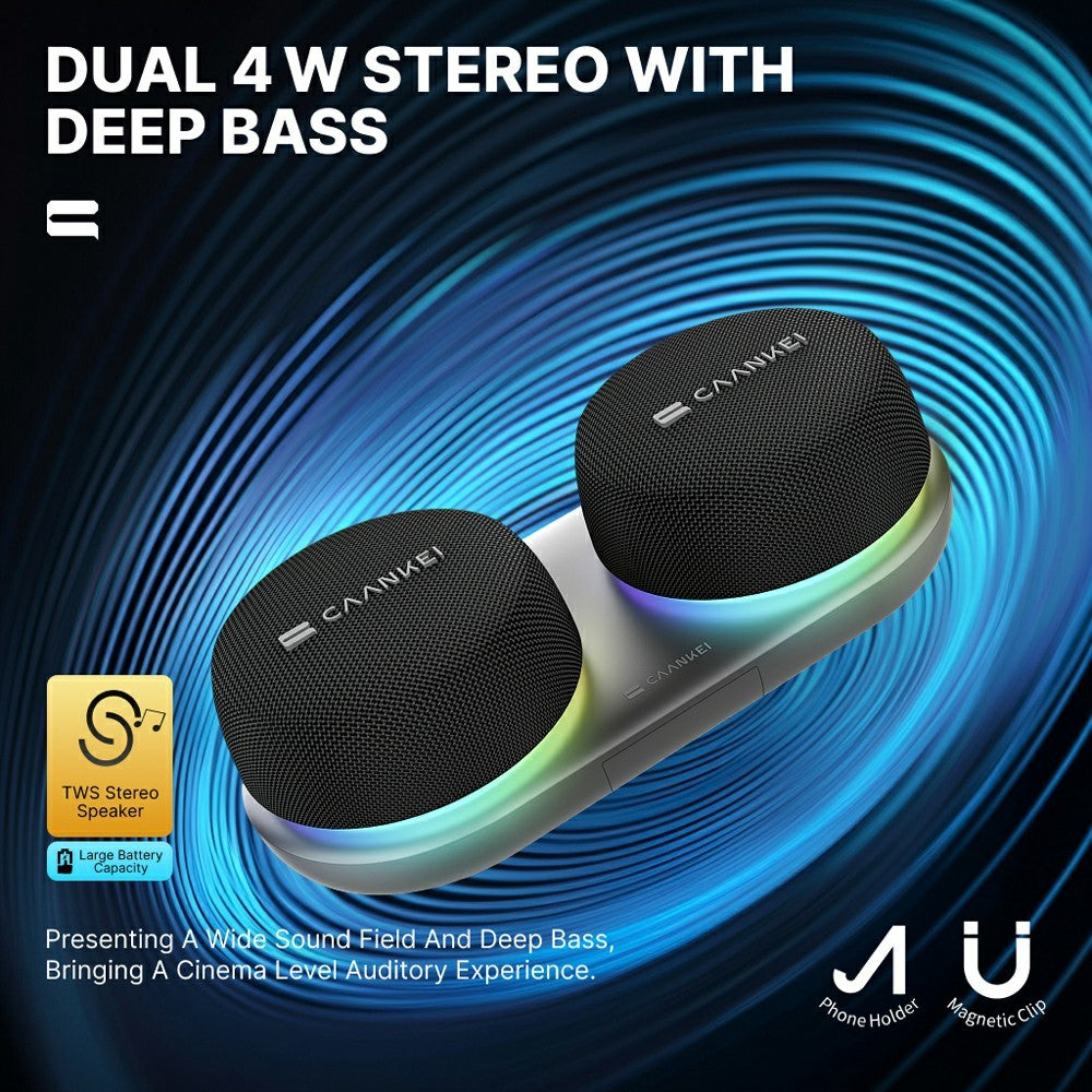 CAANKEI CS20 2 in 1 Wireless Bluetooth Speaker Portable Sound Box with Magnetic Base