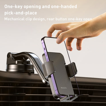 Yesido C172 Suction Cup Type Bending Arm Black Car Phone Holder - MosAccessories.co.uk