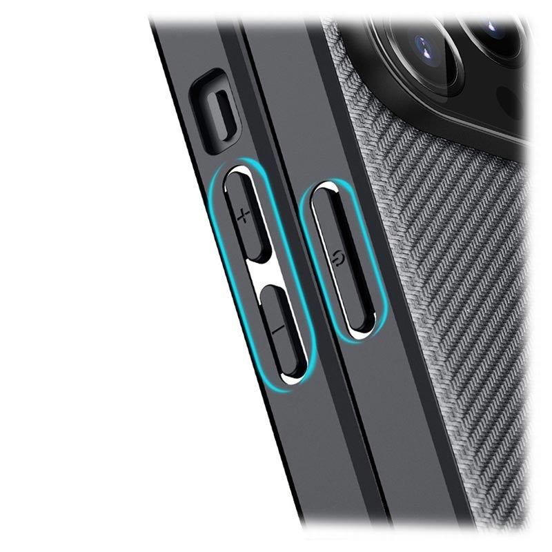 Dux Ducis Fino Series PU + TPU Black Case - For iPhone 14 Pro Max - mosaccessories