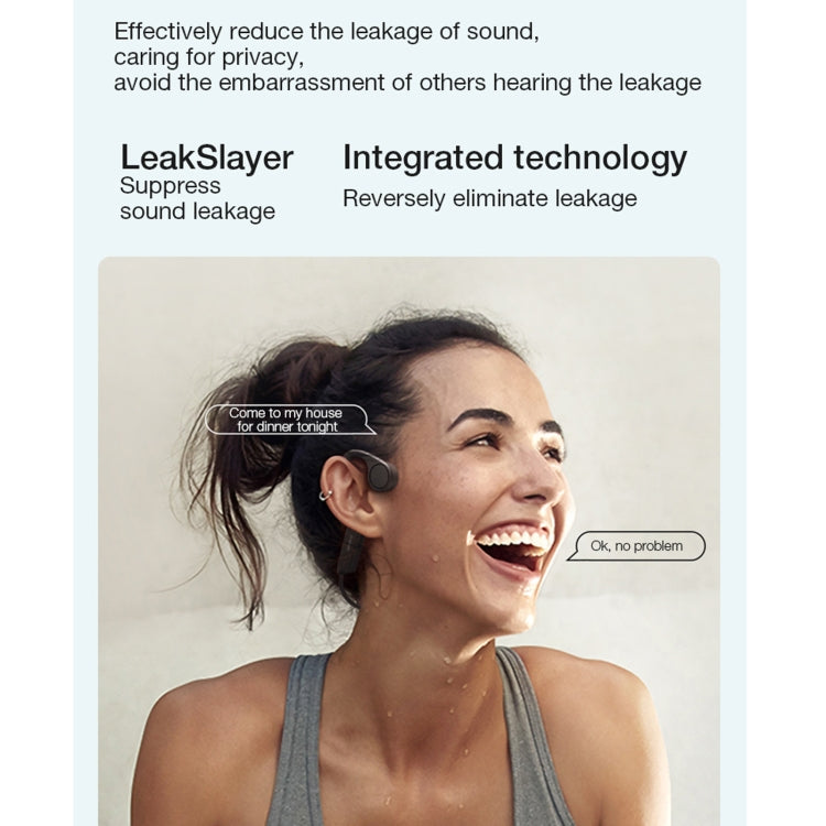 Lenovo X4 Bluetooth 5.0 Bone Conduction Black Wireless Bluetooth Earphone - MosAccessories.co.uk