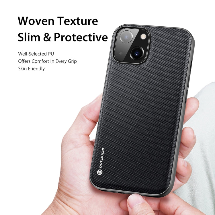 Dux Ducis Fino Series PU + TPU Black Case - For iPhone 14 / 13 - mosaccessories