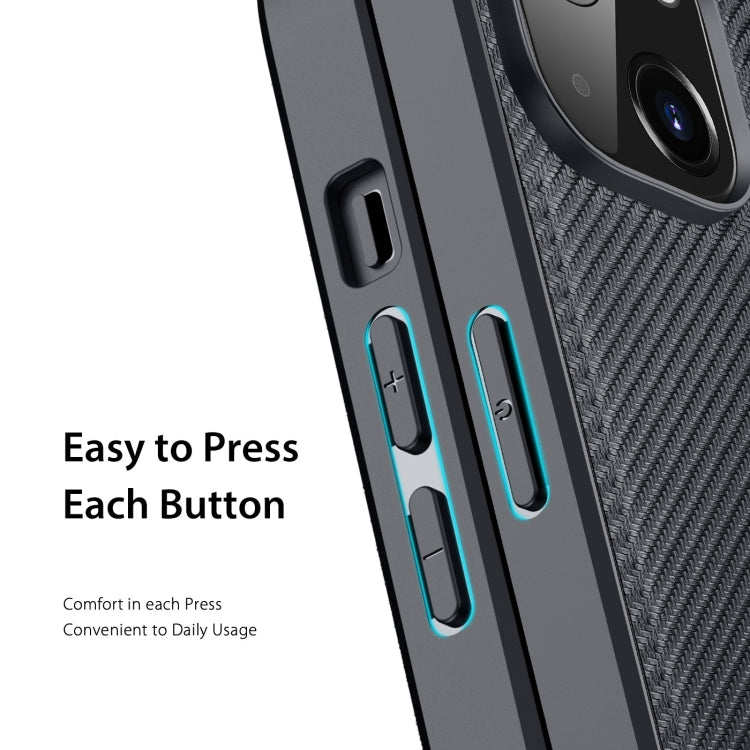 Dux Ducis Fino Series PU + TPU Black Case - For iPhone 14 / 13 - mosaccessories