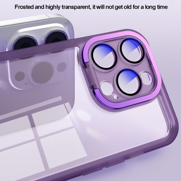 Invisible Lens Bracket Matte Transparent Phone Case - For iPhone 13 Pro Max - mosaccessories
