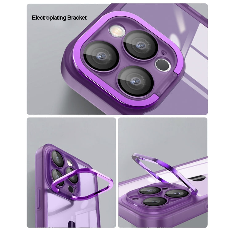 Invisible Lens Bracket Matte Transparent Phone Case - For iPhone 13 Pro Max - mosaccessories