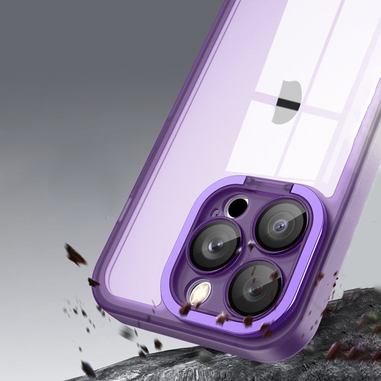 Invisible Lens Bracket Matte Transparent Phone Case - For iPhone 13 Pro Max - mosaccessories