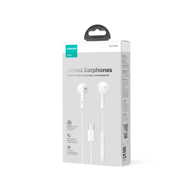 JOYRO0M JR-EC05 Type-C Half In-Ear Wired Earphones