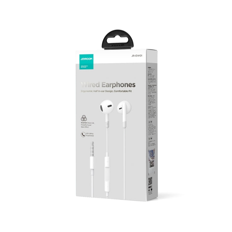JOYROOM JR-EW01 3.5mm Half In-Ear Wired Earphones