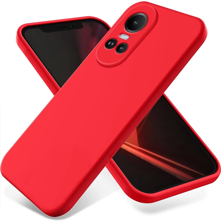 Solid Colour Liquid Silicone Phone Case - For Oppo K11 / Reno10 / Reno10 Pro / Reno10 Pro+ / A78 4G / K11x / F23 / A98 / A1