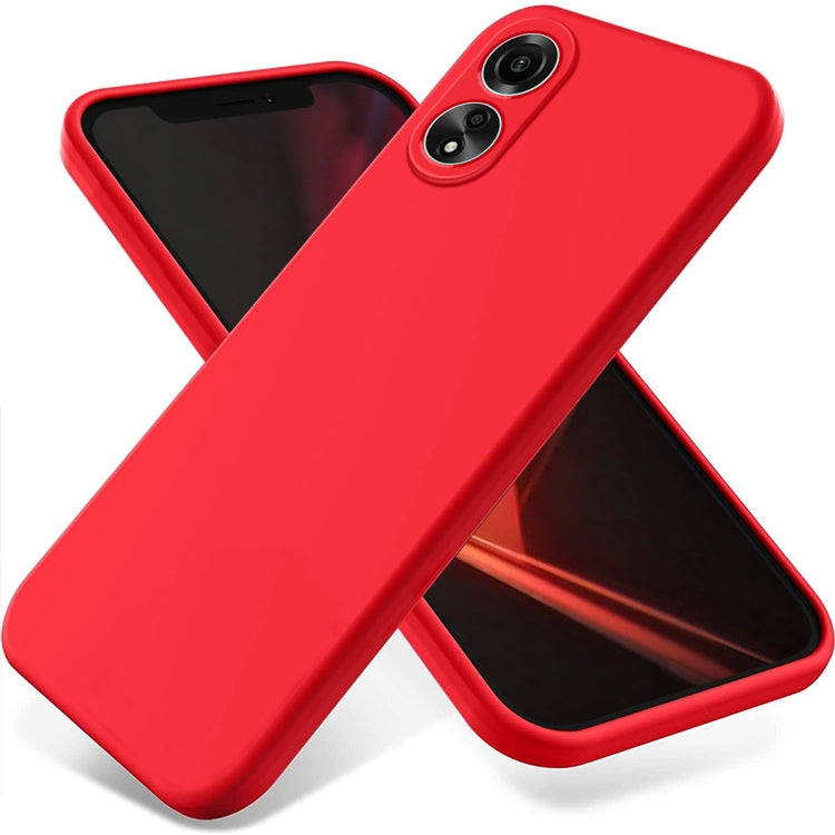 Solid Colour Liquid Silicone Phone Case - For Oppo K11 / Reno10 / Reno10 Pro / Reno10 Pro+ / A78 4G / K11x / F23 / A98 / A1