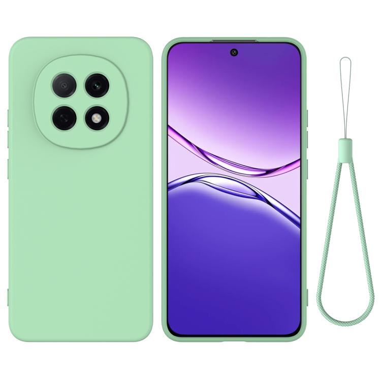 Solid Colour Liquid Silicone Phone Case - For Oppo A5 4G/5G / K13 / A5 Pro / F29 / F29 Pro