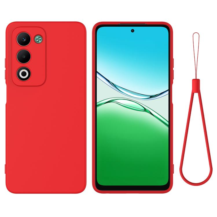 Solid Colour Liquid Silicone Phone Case - For Oppo A5 4G/5G / K13 / A5 Pro / F29 / F29 Pro