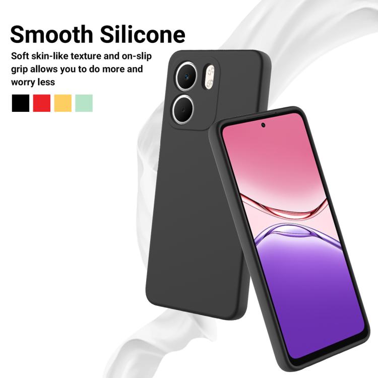 Solid Colour Liquid Silicone Phone Case - For Oppo A5 4G/5G / K13 / A5 Pro / F29 / F29 Pro