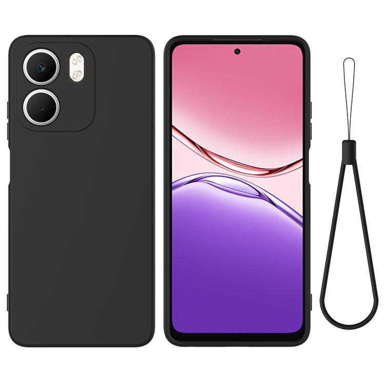 Solid Colour Liquid Silicone Phone Case - For Oppo A5 4G/5G / K13 / A5 Pro / F29 / F29 Pro