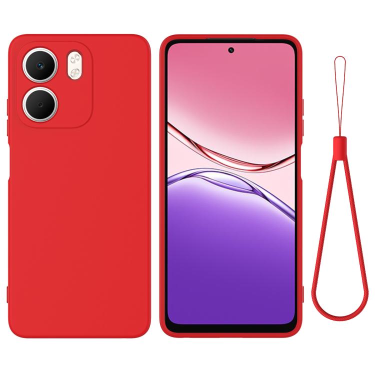 Solid Colour Liquid Silicone Phone Case - For Oppo A5 4G/5G / K13 / A5 Pro / F29 / F29 Pro
