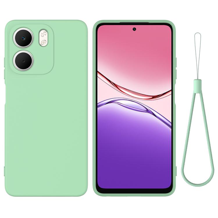 Solid Colour Liquid Silicone Phone Case - For Oppo A5 4G/5G / K13 / A5 Pro / F29 / F29 Pro