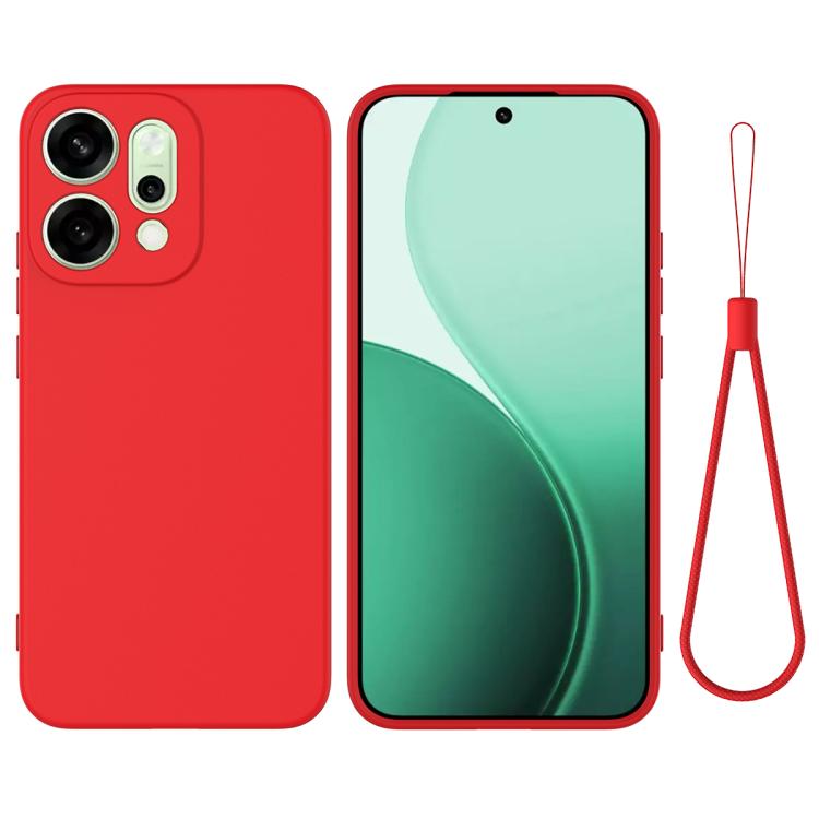 Solid Colour Liquid Silicone Phone Case - For Oppo A5 4G/5G / K13 / A5 Pro / F29 / F29 Pro